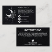 Moon Candle Spell Visitekaartje (Voorkant / Achterkant)