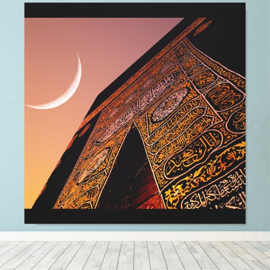 Moon Canvas Afdruk (Insitu (Houten vloer))