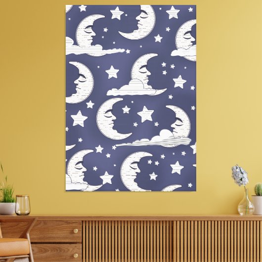 Moon Canvas Afdruk (Insitu (Woonkamer))