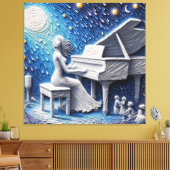 MOON CANVAS AFDRUK (Insitu (Woonkamer))