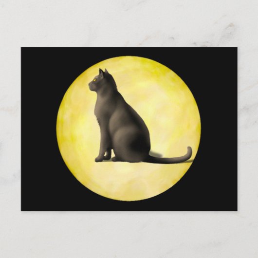 Moon Cat Briefkaart (Voorkant)