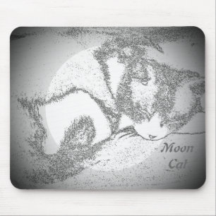 Moon Cat Digital Photo-muispad Muismat