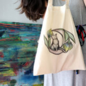 Moon Cat Flower Luna Cats Floral MoonCat Tote Bag