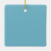 Moon Cat Flowers Keramisch Ornament (Achterkant)