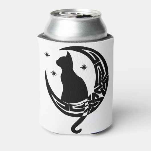 Moon Cat | Keltische maan Blikjeskoeler (Blikje Achterkant)