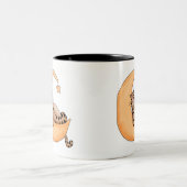 Moon Cat Nap Tweekleurige Koffiemok (Center)