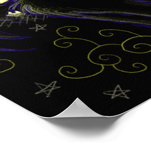 Moon Cats nacht Poster (Hoek)