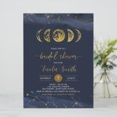 Moon Celestial Bridal Shower Kaart (Staand voorkant)