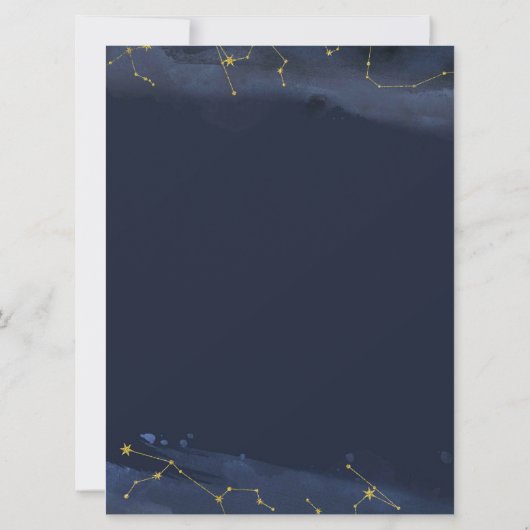 Moon Celestial Bridal Shower Kaart (Achterkant)