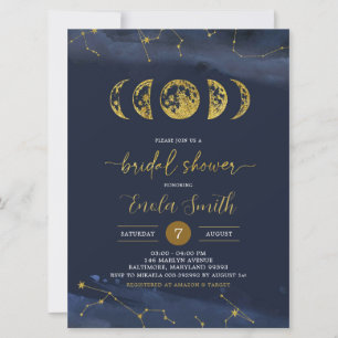 Moon Celestial Bridal Shower Kaart