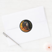 Moon Challenge Round Sticker (Envelop)