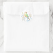 Moon Cheek Conure Ronde Sticker (Tas)