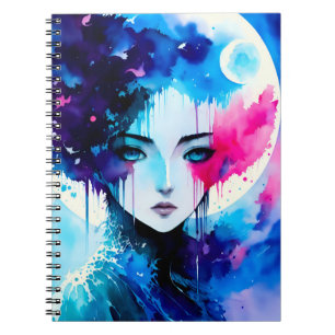 Moon Child Anime Fantasy Art Notitieboek