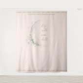 Moon Child | Baby shower van Boho Hippie Wandkleed (Voorkant)