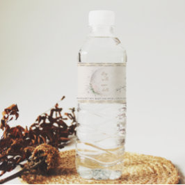 Moon Child | Baby shower van Boho Hippie Waterfles Etiket