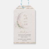 Moon Child | Boho Hippie Baby shower Bedankt Cadeaulabel (Voorkant)