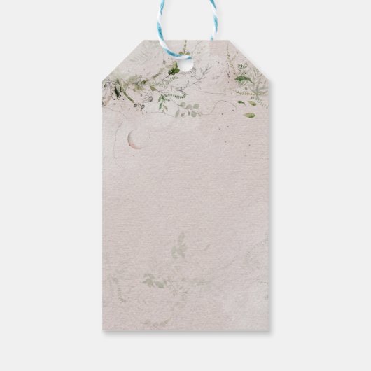 Moon Child | Boho Hippie Baby shower Bedankt Cadeaulabel (Achterkant)