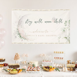 Moon Child | Boho Hippie Baby shower Welkom Spandoek