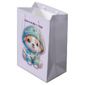 Moon Child Energy Dog Gift Bag Medium Cadeauzakje (Achterkant Gekanteld)