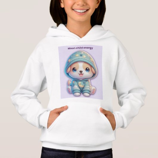 Moon Child Energy Dog Hoodie (Voorkant)