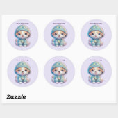 Moon Child Energy Dog Sticker (Vel)