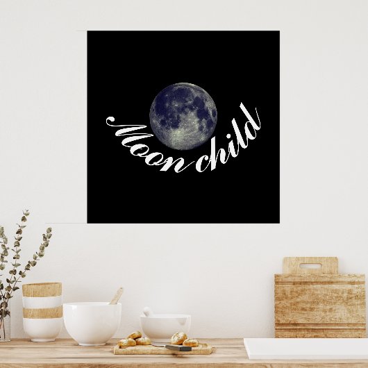 Moon Child, Full Moon Poster (Keuken)