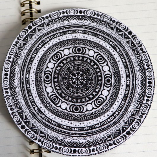 Moon Child Mandala Triple Moon Witch Feestdagenkaart