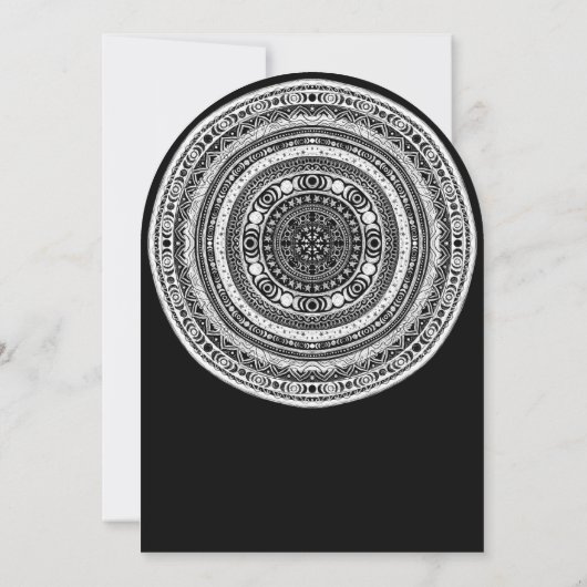 Moon Child Mandala Triple Moon Witch Kaart (Achterkant)