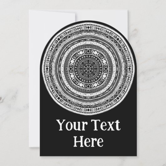 Moon Child Mandala Triple Moon Witch Kaart (Voorkant)