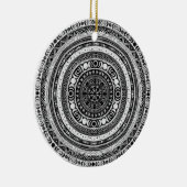 Moon Child Mandala Triple Moon Witch Keramisch Ornament (Rechts)