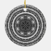 Moon Child Mandala Triple Moon Witch Keramisch Ornament (Achterkant)