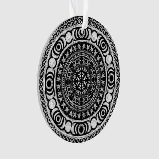 Moon Child Mandala Triple Moon Witch Ornament (voorkant)