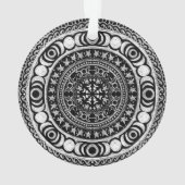 Moon Child Mandala Triple Moon Witch Ornament (achterkant)
