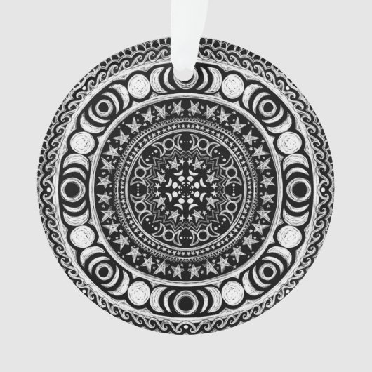 Moon Child Mandala Triple Moon Witch Ornament (voorkant)