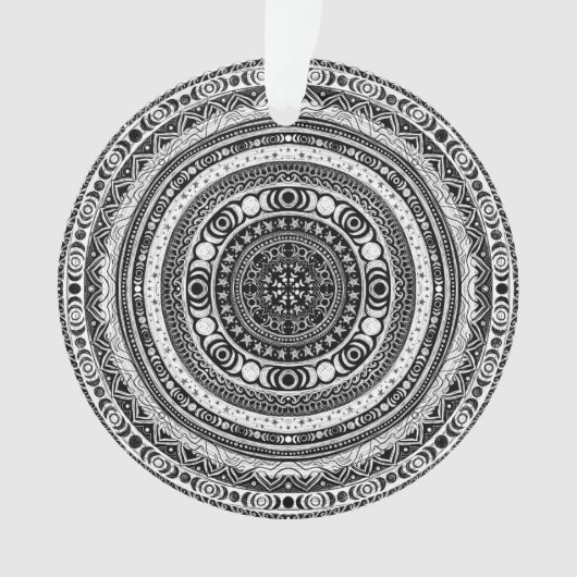 Moon Child Mandala Triple Moon Witch Ornament (voorkant)