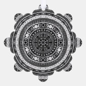 Moon Child Mandala Triple Moon Witch Ornament Kaart (Achterkant)