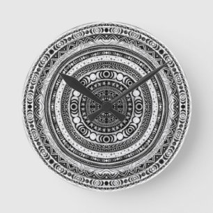 Moon Child Mandala Triple Moon Witch Ronde Klok