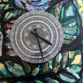 Moon Child Mandala Triple Moon Witch  Ronde Klok