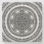 Moon Child Mandala Triple Moon Witch Stenen Onderzetter (Voorkant)