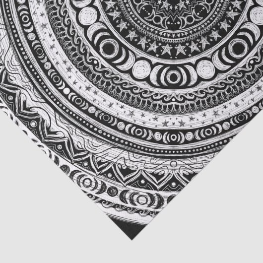 Moon Child Mandala Triple Moon Witch Tissuepapier (Detail)