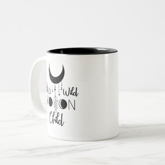 Moon Child Mok - Spirituele Boho Gift voor haar (Voorkant links)