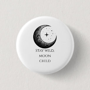 Moon Child Pin Ronde Button 3,2 Cm