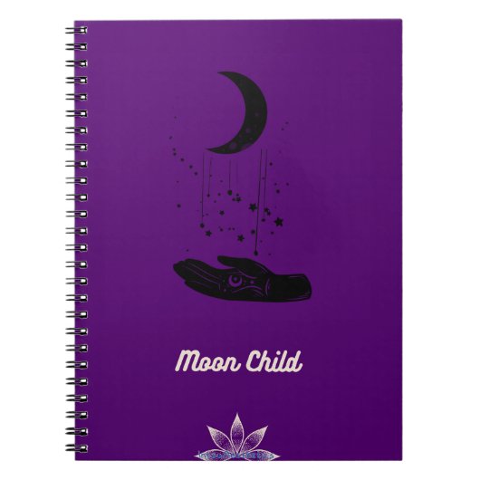 Moon Child Spiral Photo Notitieboek (Voorkant)
