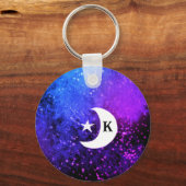 Moon Child Stay Wild Stars Monogram Fun Sleutelhan Sleutelhanger (Achterkant)