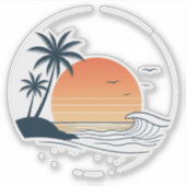 Moon Child Summer Wild 2026 | Boho Astrologie  Sticker (Voorkant)