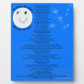 Moon Children's Poem Blue White Stars Fotoplaat (Voorkant)