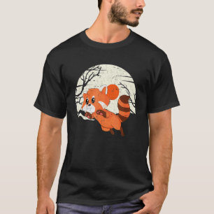 Moon China Wildlife Forest Dier Chinese Rode Pand T-shirt