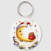moon christmas sleutelhanger (Voorkant)