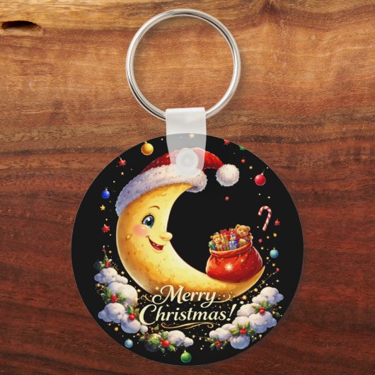 moon christmas sleutelhanger (Achterkant)