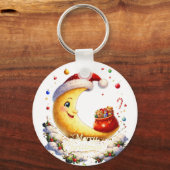 moon christmas sleutelhanger (Voorkant)